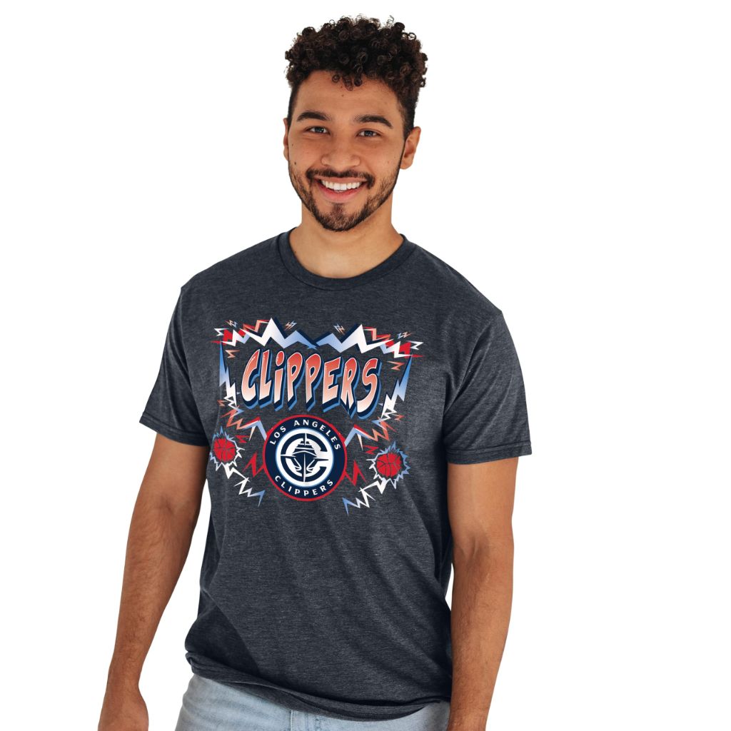 Los Angeles Clippers NBA Officially Licensed T-Shirt Heathered Team Color Basketball, XX-Large