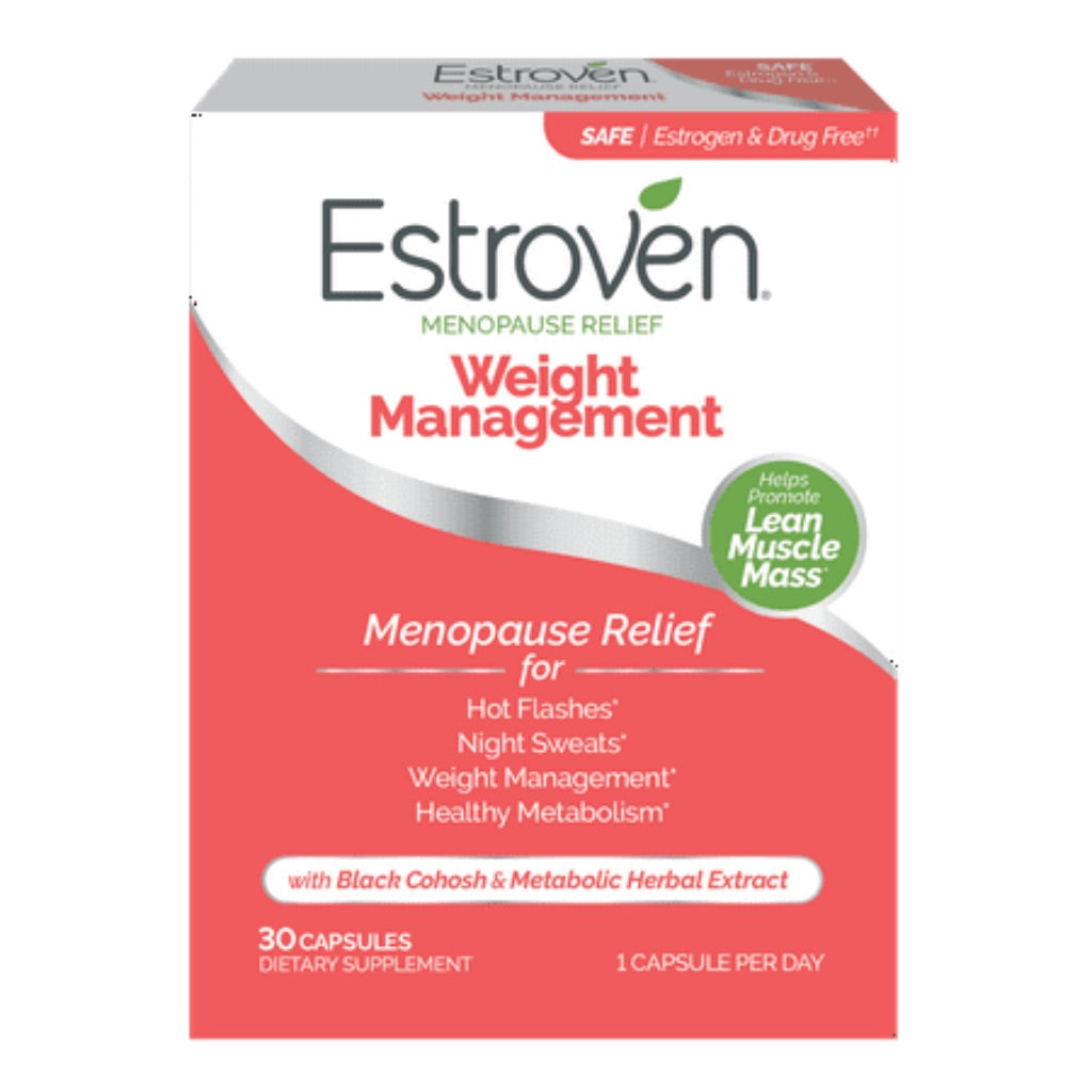 Estroven Menopause Relief with Weight Management Dietary Supplement Capsules - 30ct
