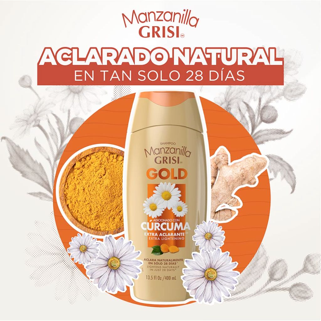 Manzanilla GRISI Chamomile Lightening Shampoo NutricomplexQ10 (13.5oz)