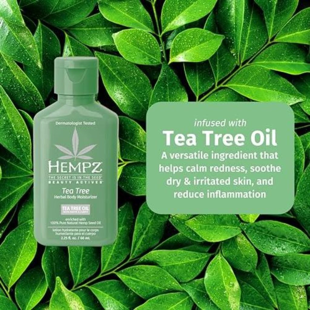 Hempz Mini Tea Tree Herbal Body Moisturizer - 2.25 Oz