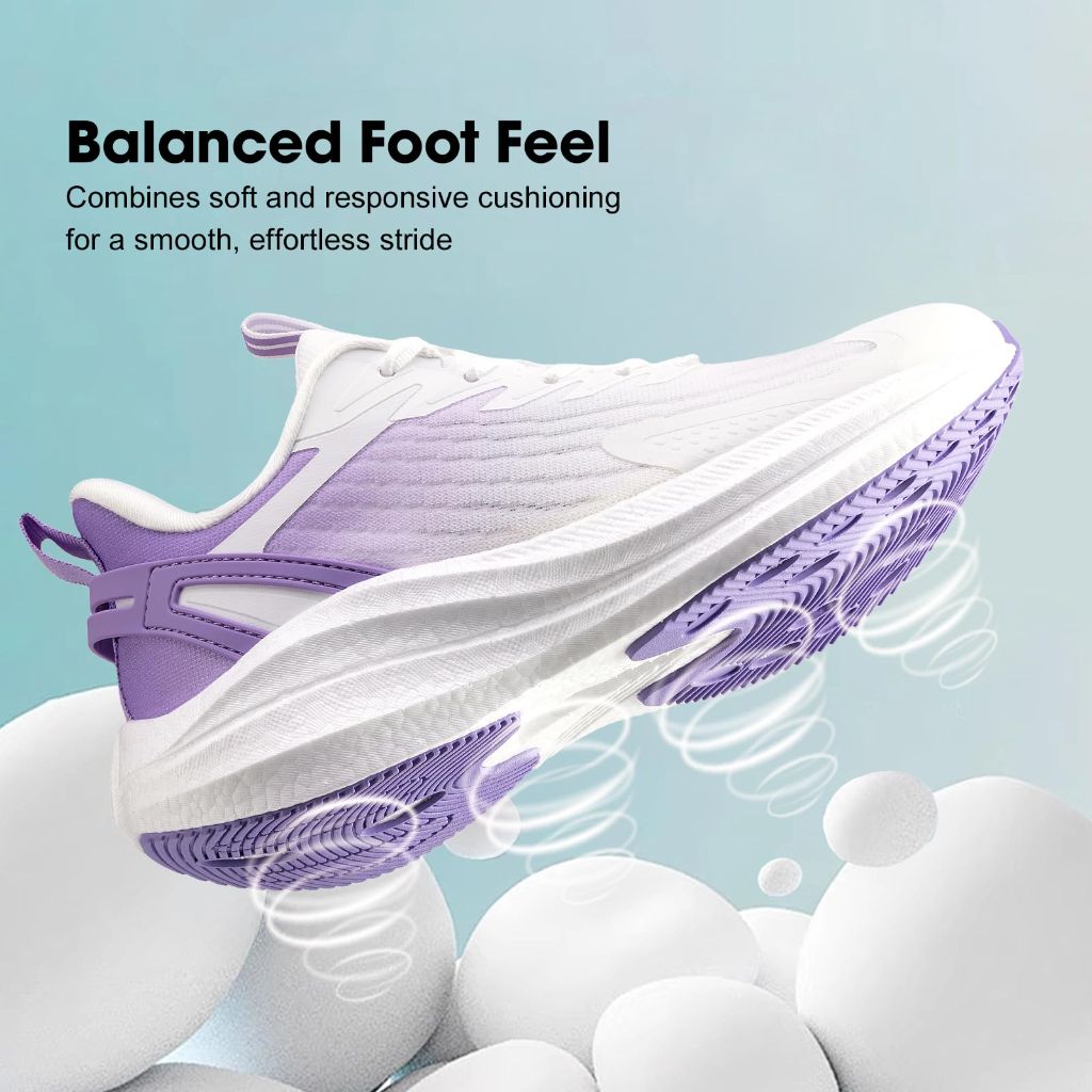 SZ 11, OUTJET Women's Running Shoes Lightweight Cushioned Sneakers | Purple
