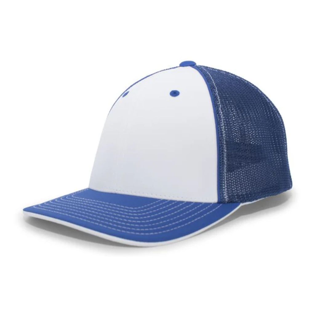 SZ XS, Trucker Pacflex Cap White/Royal/Royal