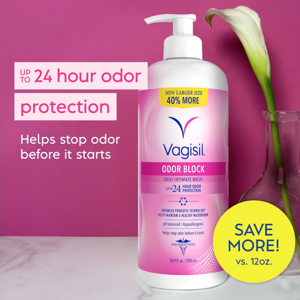 Vagisil Feminine Wash for Intimate Area Hygiene with Pump | 16.9 oz
