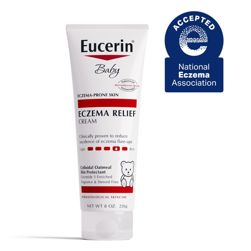 Eucerin Baby Eczema Relief Body Cream, Fragrance Free, 8 Oz Tube