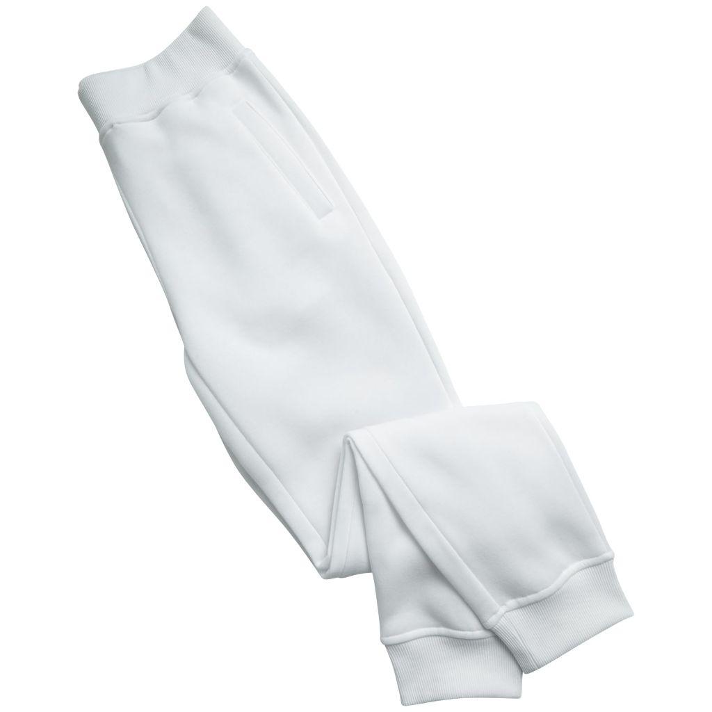 Southpole Boys' Big Active Basic Jogger Fleece Pants, White, Large / 14-16