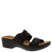 Clarks Womens Merliah Charm Heeled Sandal, Black, 11 Narrow