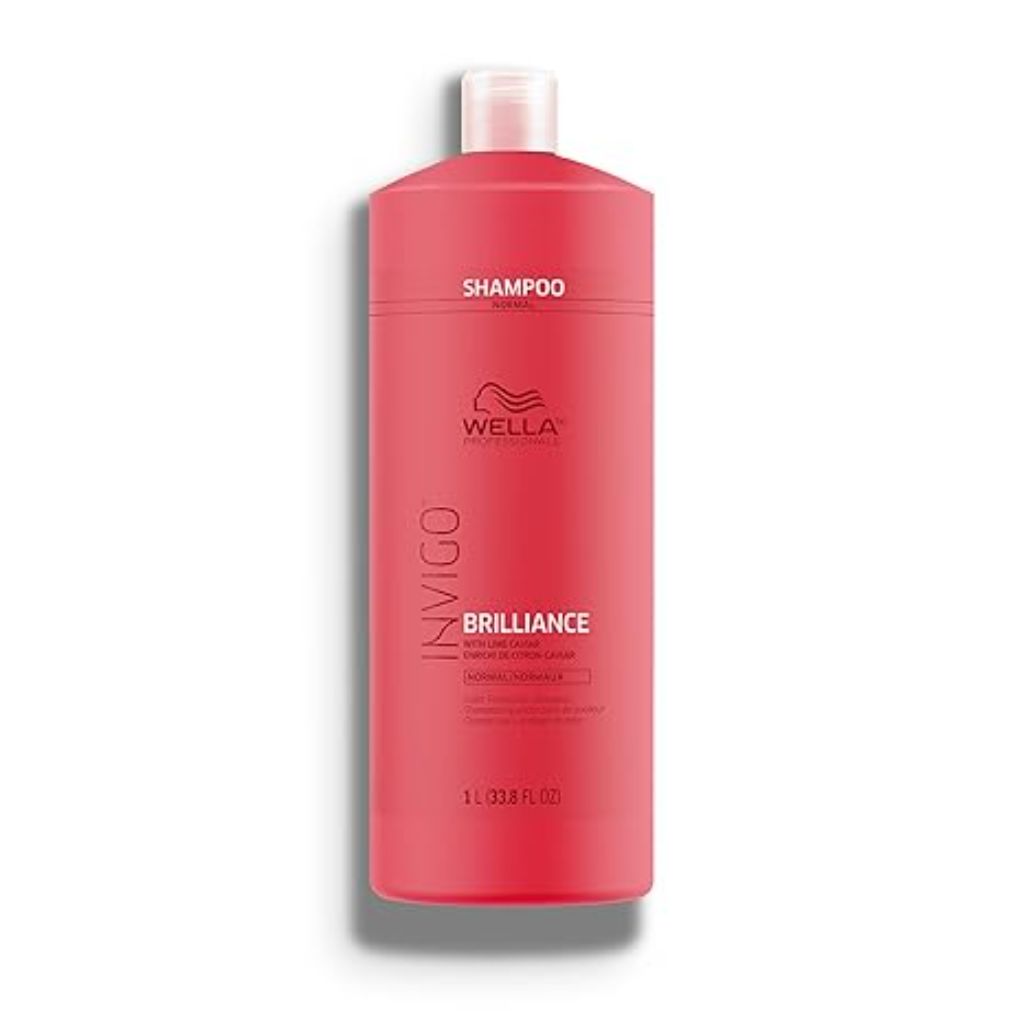 Wella Professionals Invigo Brilliance Shampoo | For Fine/Normal Colored Hair | Intense Color Protection & Maintains Vibrancy | 33.8 Fl Oz | 1 L