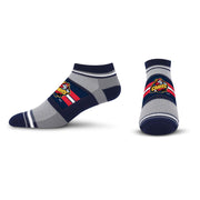 For Bare Feet MiLB PEORIA CHIEFS Streak No Show Sock Team Colors Medium