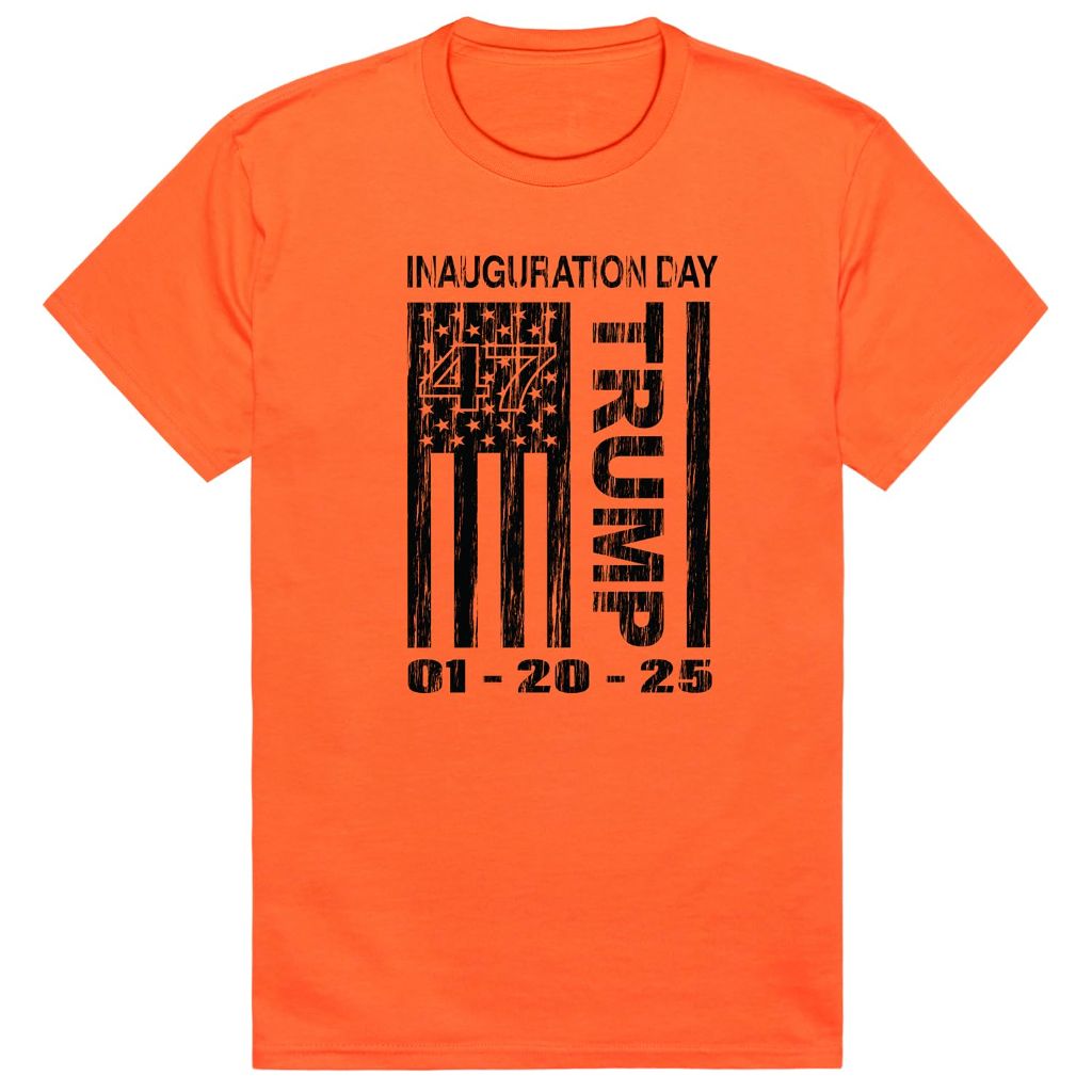 Distressed Campaign T's Trump 1 Orange M, Orange