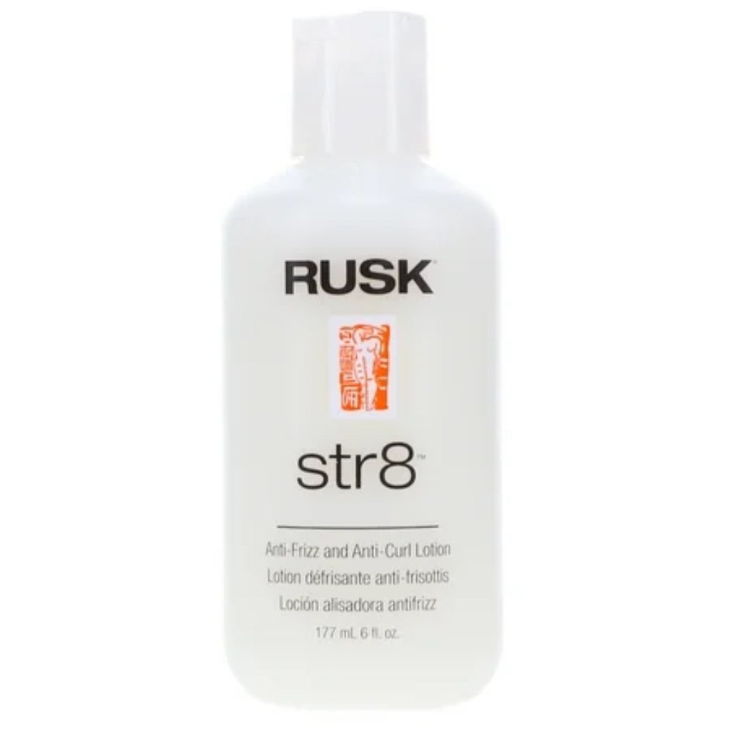Rusk Str8 Anti-Frizz and Anti-Curl Hair Lotion  6 Oz