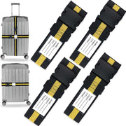 4 Pack Luggage Straps - Adjustable Packing Belts for Suitcases, Travel Accessory