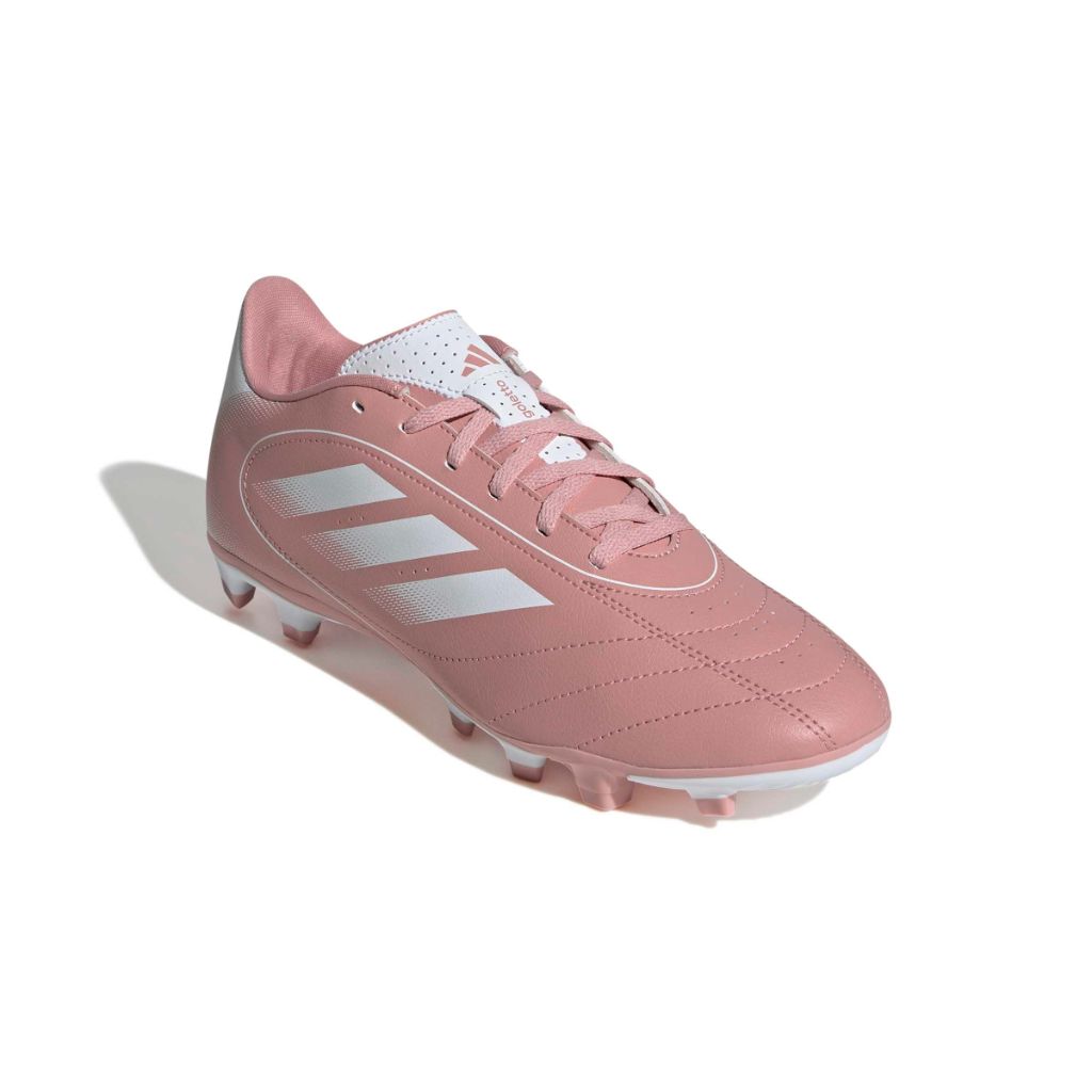 SZ 12.5, Adidas Unisex-Adult Goletto IX Firm Ground/Multi Ground Soccer, Wonder Mauve/White