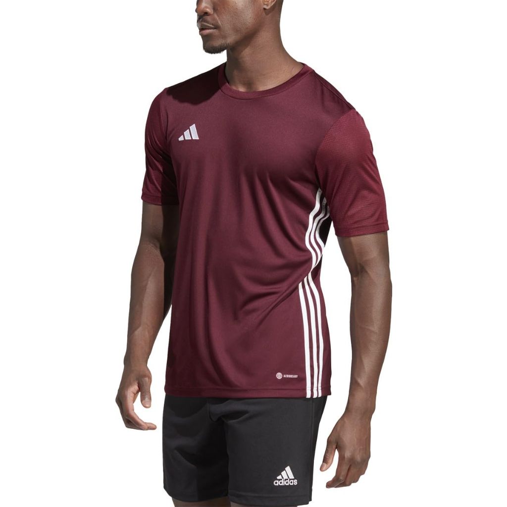 Adidas Mens Tabela 23 Jersey Team, Maroon 2/White, Large/Tall + 3"