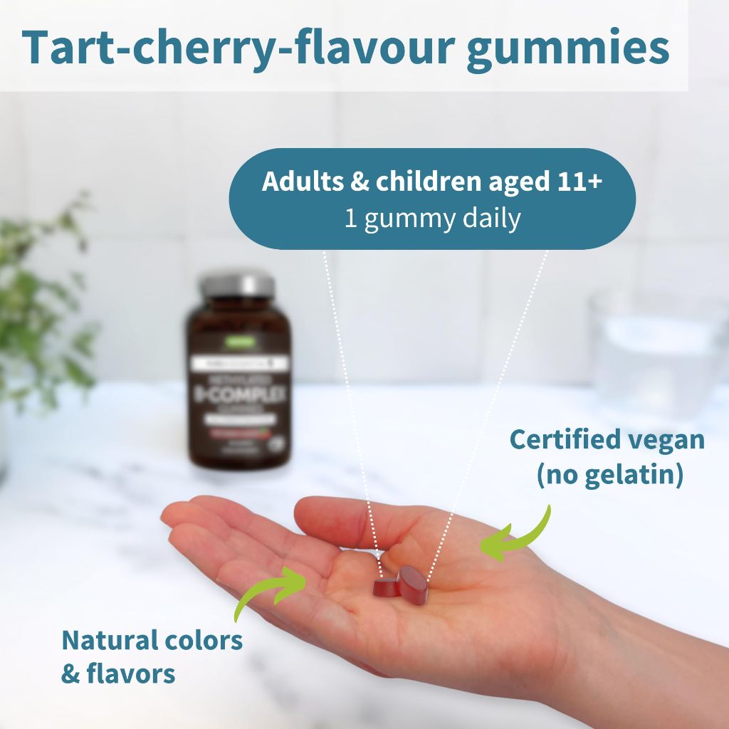 Igennus Methylated B-Complex Gummies - Tart Cherry 90 Servings