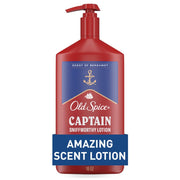 Old Spice Hand, Face & Body Lotion for Men, Captain with Bergamot Scent, 16 oz