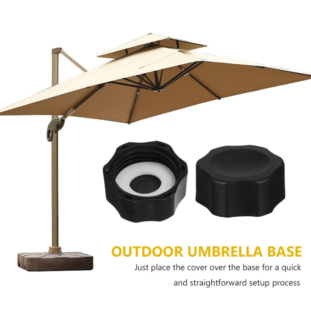 TOYANDONA Parasol Base Cover with Drainage Hole Waterproof Umbrella Base Cap Protector