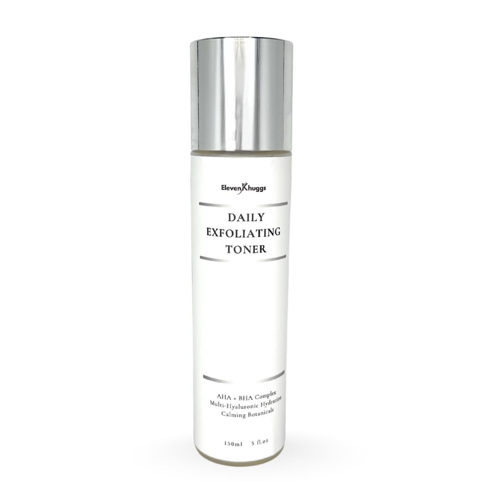 Daily Exfoliating Toner with AHA & BHA – Gentle AM/PM Pore Refining Liquid Exfoliant– Unscented