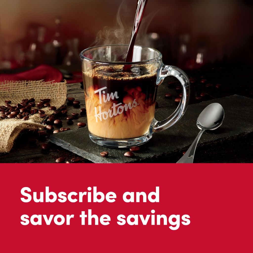 Tim Hortons Original Blend, Medium Roast Coffee, 100ct K-Cups
