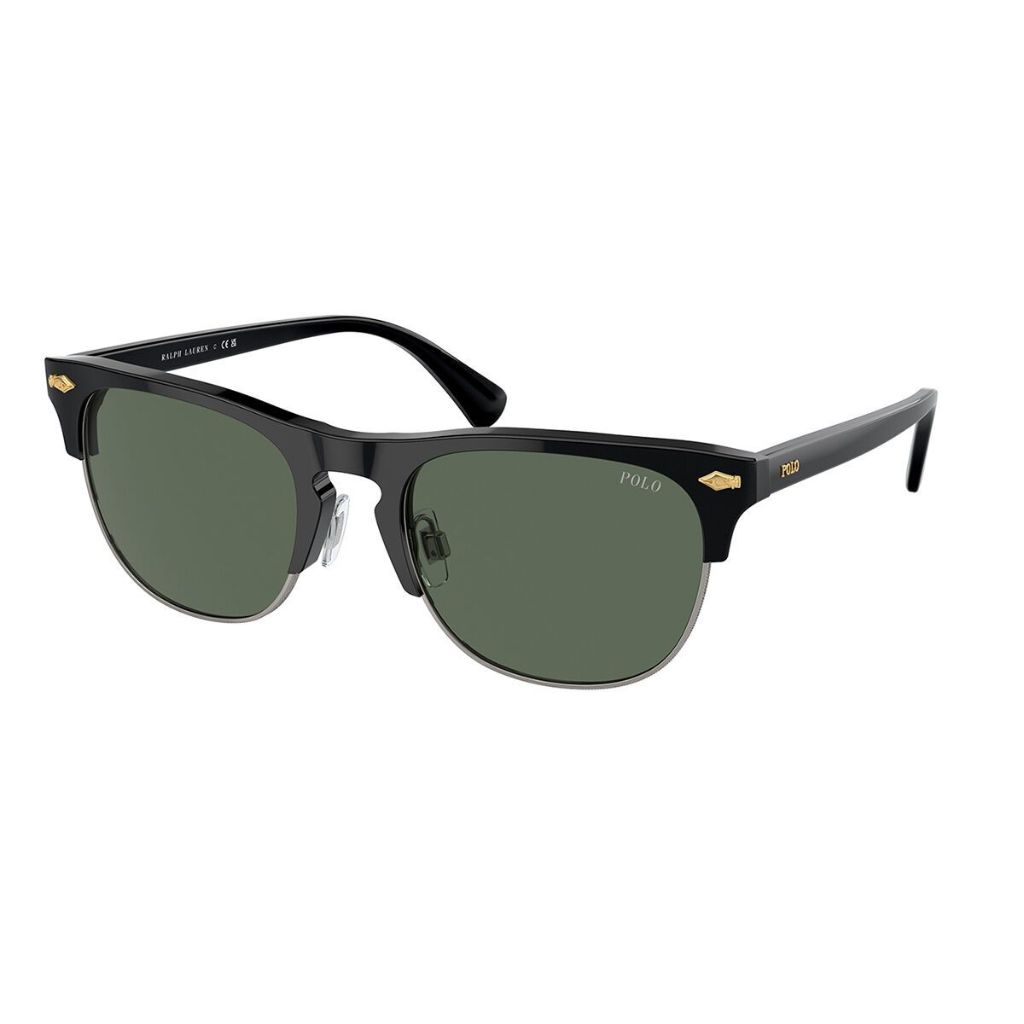 Polo Ralph Lauren PH4213 500187 Sunglasses - Shiny Black Frame/Green Lens