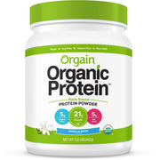 Orgain Organic Plant Based Protein Powder, Sweet Vanilla Bean, 1.02 Lbs