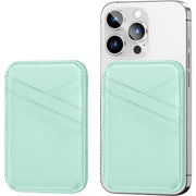 Miroddi Genuine Leather Magnetic Phone Wallet for iPhone 16/15/14/13/12 Series, 3 Card Slots, RFID Blocking - Green