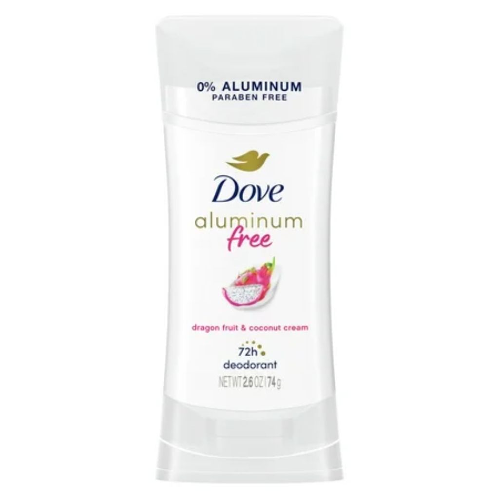 Dove Women's Aluminum Free Deodorant Stick - Dragon Fruit & Coconut Cream, 2.6 oz