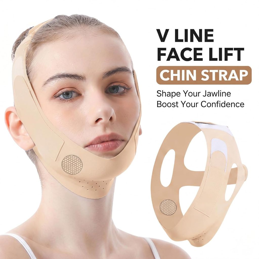 V - Line Neck Lift Tape Silicone Face Mask Dou Ble Chin Reducer, V