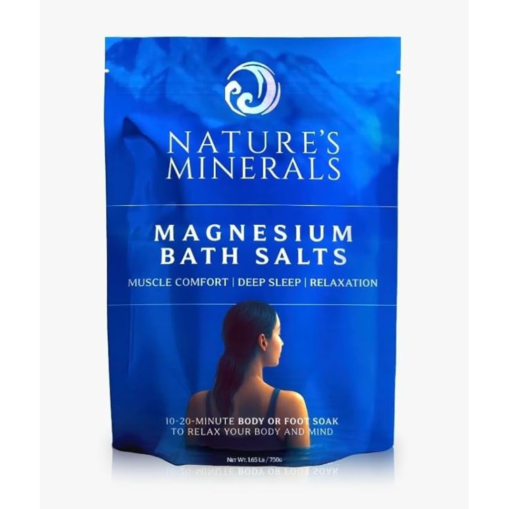 Nature's Minerals - Magnesium Bath Salts – Muscle Relief - Deep Sleep - Relaxation - Magnesium for Soothing Soaks