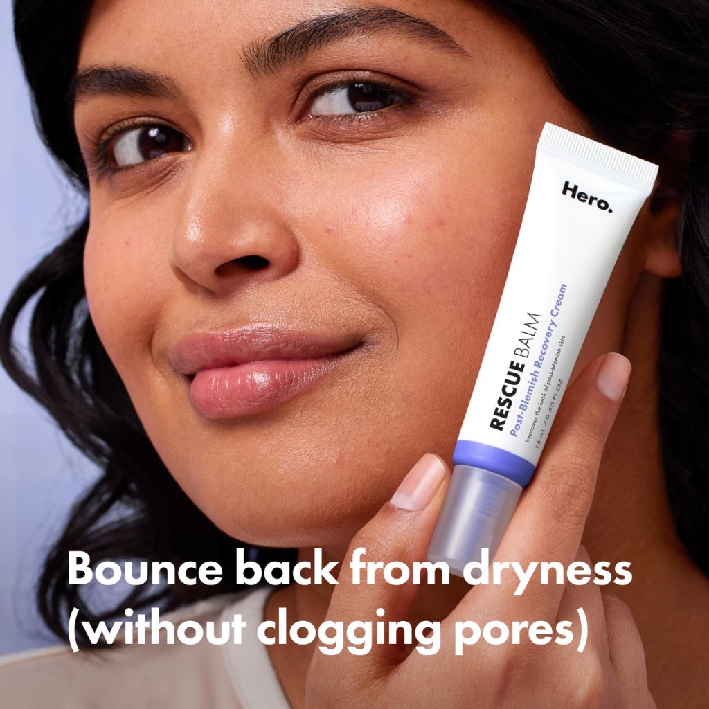 Hero Cosmetics Rescue Balm (New Formula)-The Post-Blemish Cream to Boost Hydration -15mL