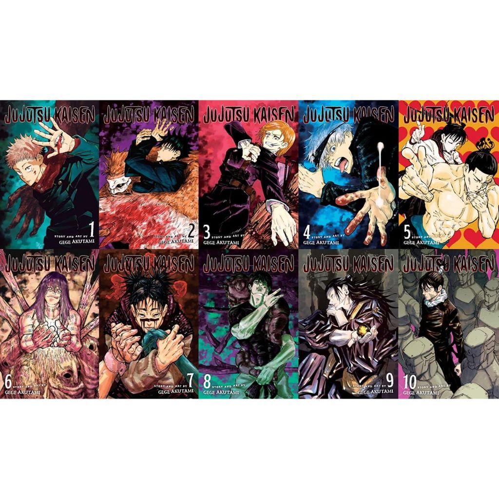 Jujutsu Kaisen Manga Set, Vol. 1-10
