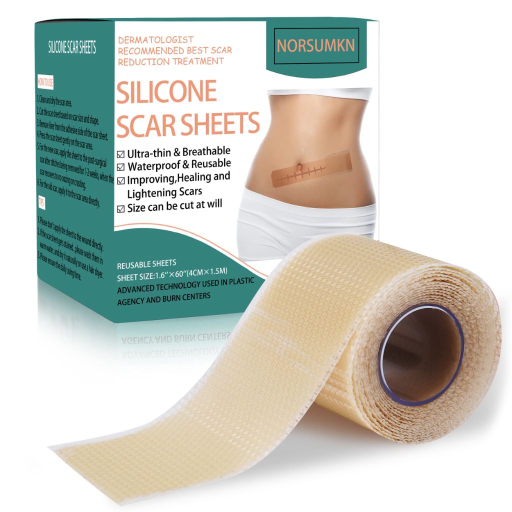 Norsumkn Silicone Scar Tape 1.6"X 60"