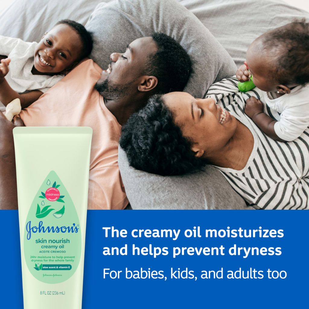 Johnson's Skin Nourish Creamy Oil, 8 fl. oz
