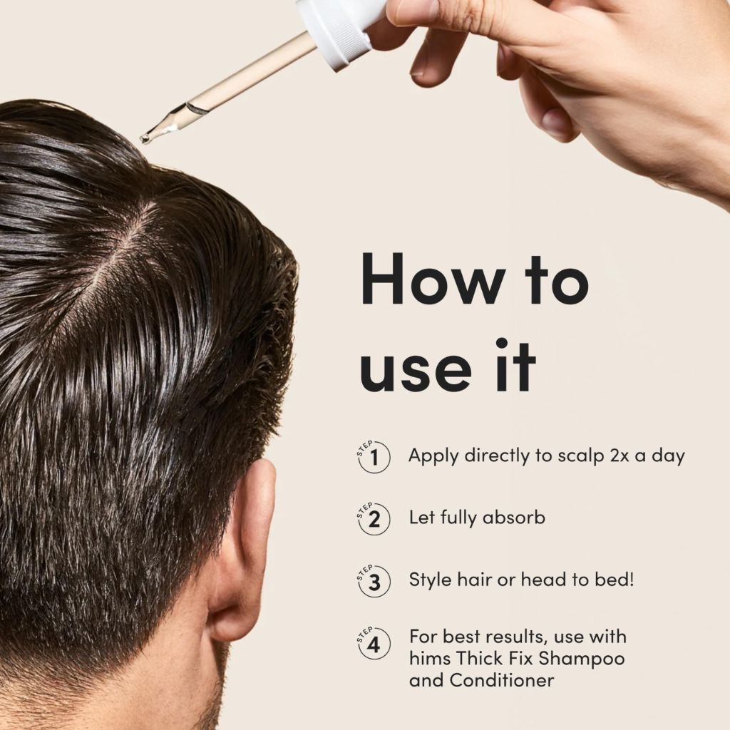 Hims Topical Minoxidil Solution, 5% - Extra Strength Hair Growth Treatment for Men - Unscented