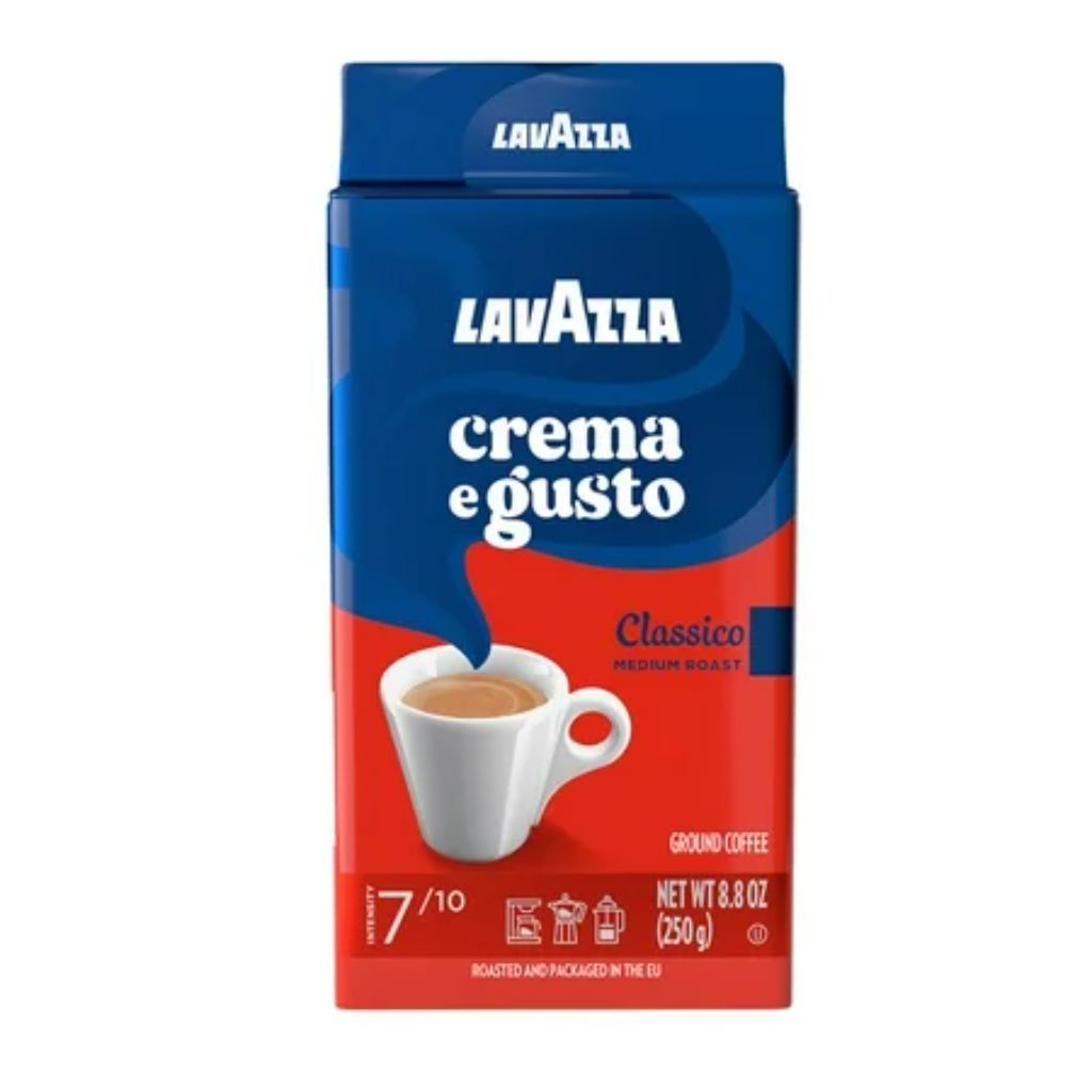 Lavazza Crema e Gusto Medium Roast Ground Coffee - 8.8 oz Bag (4 Pack)
