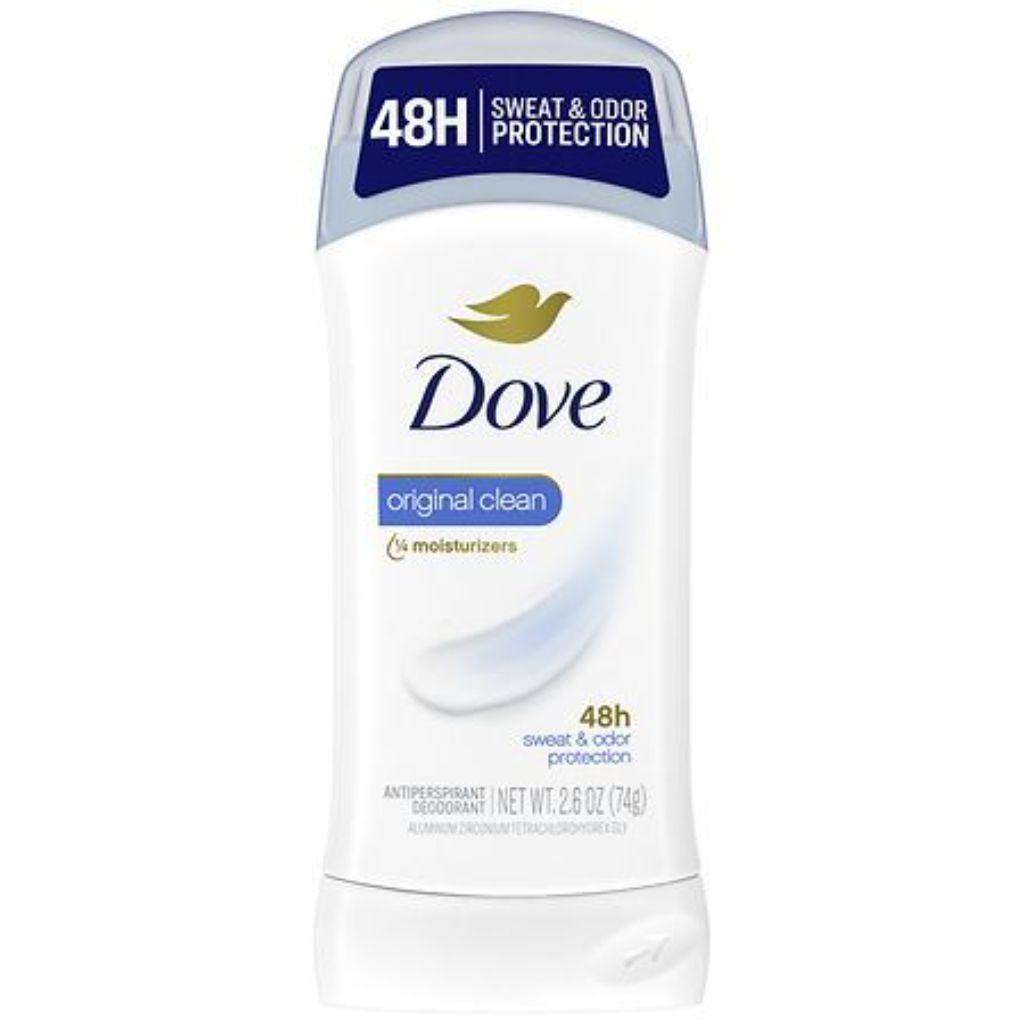 Dove Women'a Original Clean 24h Invisible Solid Antiperspirant Deodorant - 2.6oz