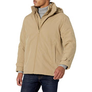 Dockers Men's Dwight Soft Shell Bib Jacket, Harvest Gold Hooded, XX-Large