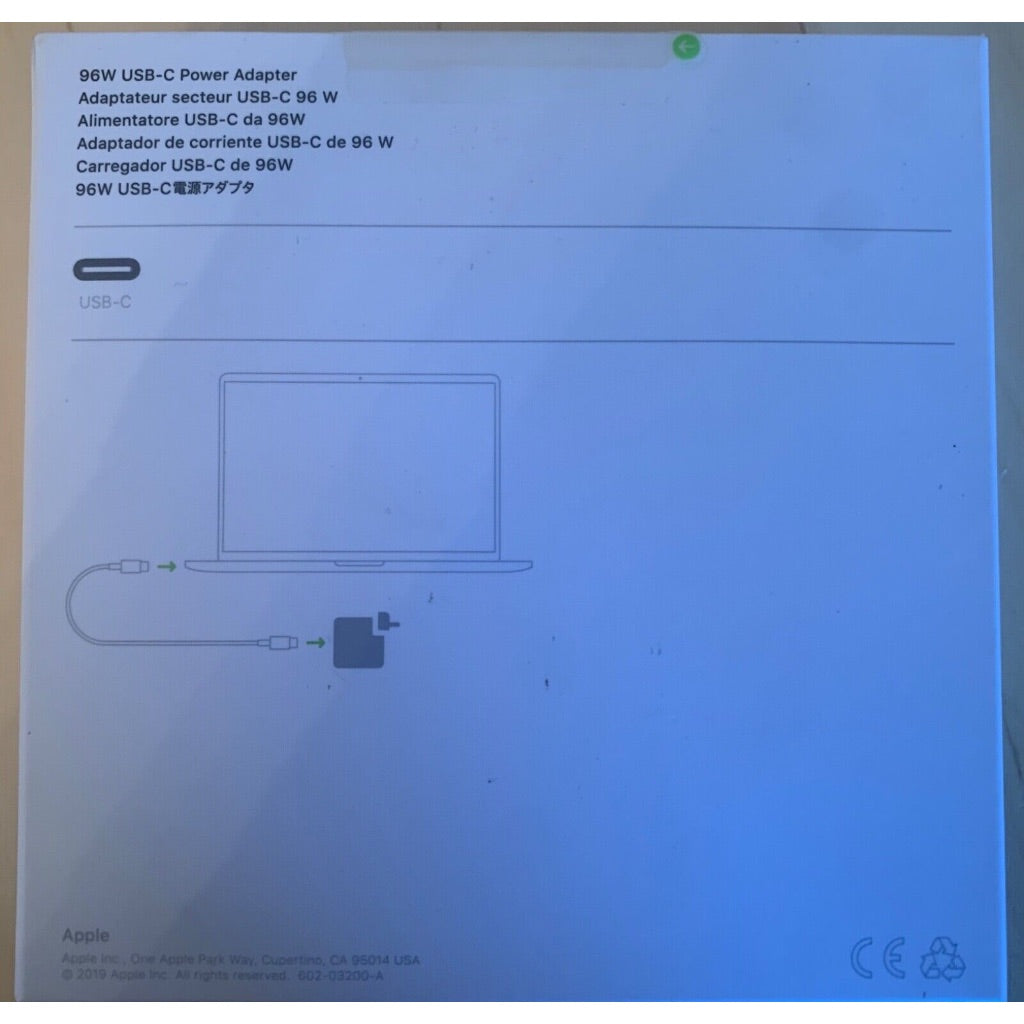 Apple 96W USB-C Power Adapter - MX0J2AM/a