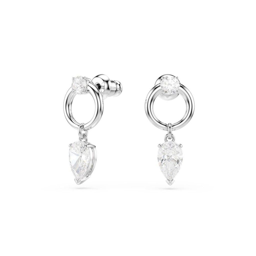 Swarovski Mesmera Pear-Shaped Drop Earrings - Silver Rhodium-Plated (5723177)