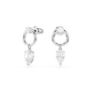 Swarovski Mesmera Pear-Shaped Drop Earrings - Silver Rhodium-Plated (5723177)
