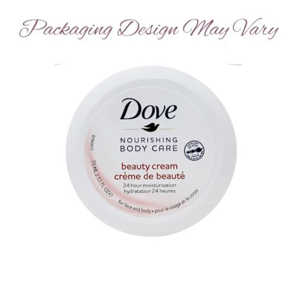 Dove Nourishing Body Care  Face  Hand  and Body Beauty Cream for Normal to Dry Skin Lotion for Women with 24-Hour Moisturization  12-Pack  2.53 Oz Eac
