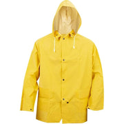 Cordova Yellow 2-Piece Rain Jacket, Corduroy Collar, Detachable Hood, X-Large