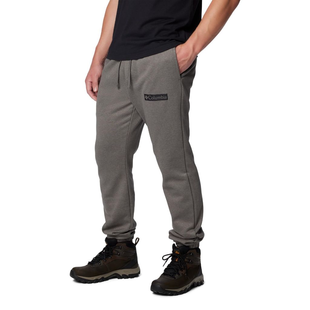 Columbia Men's Trek Jogger, Charcoal Heather/Puff Box Gem Logo, 1X Big