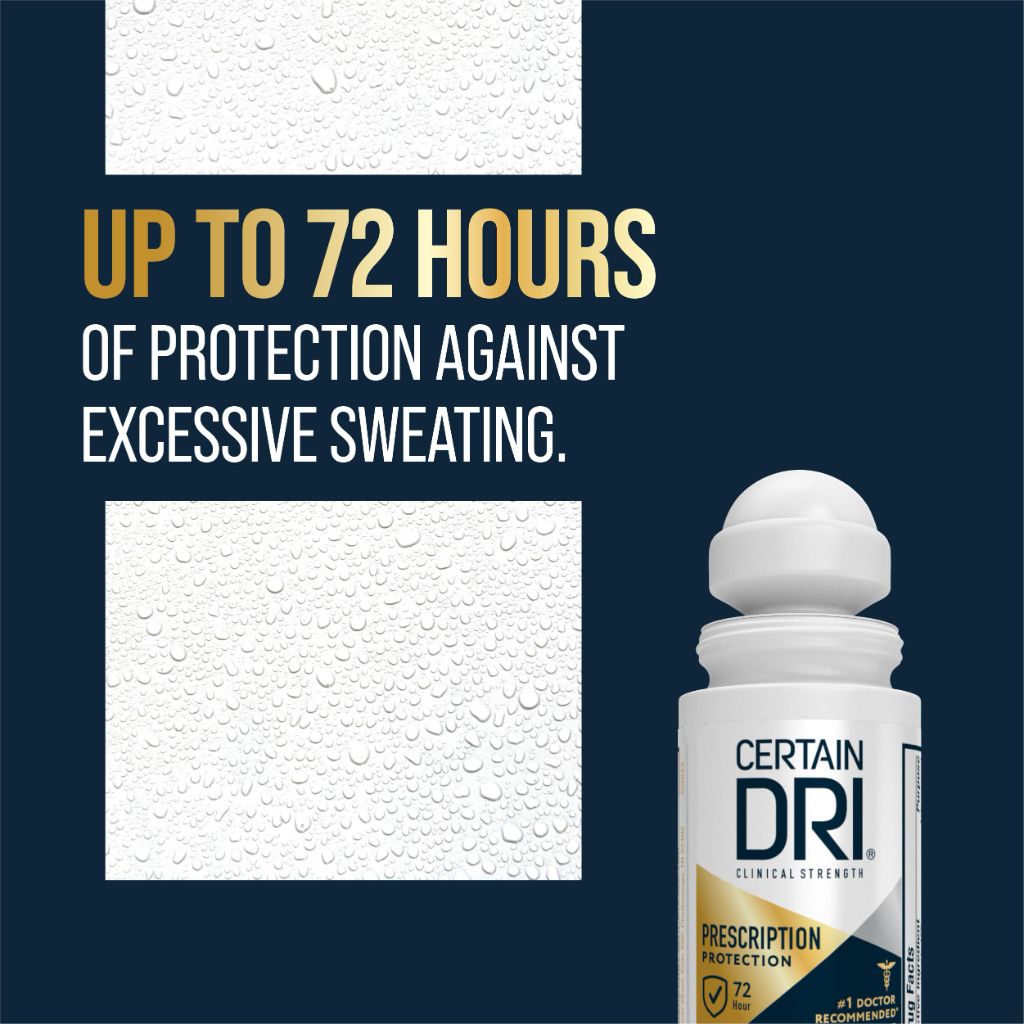 Certain Dri Prescription Strength Clinical Antiperspirant Roll-On - Fragrance-Free - 1.2 fl oz