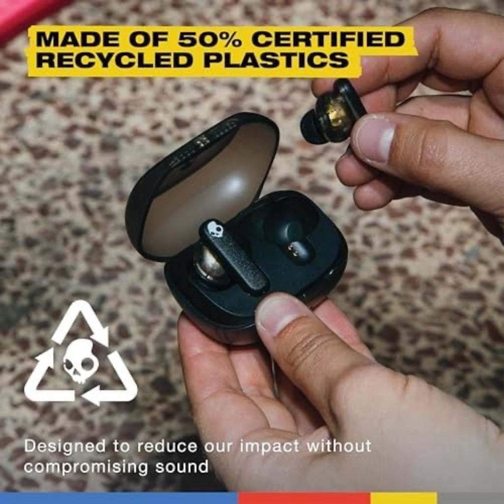 Skullcandy Smokin' Buds In-Ear Sound Isolating True Wireless Earbuds - Midnight Smoke