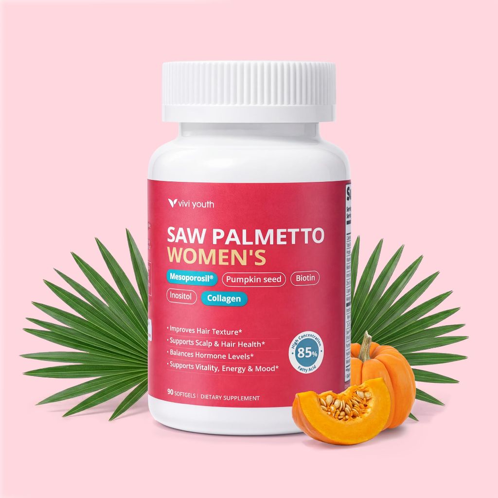 VIVI Youth Saw Palmetto for Women - 90 Count