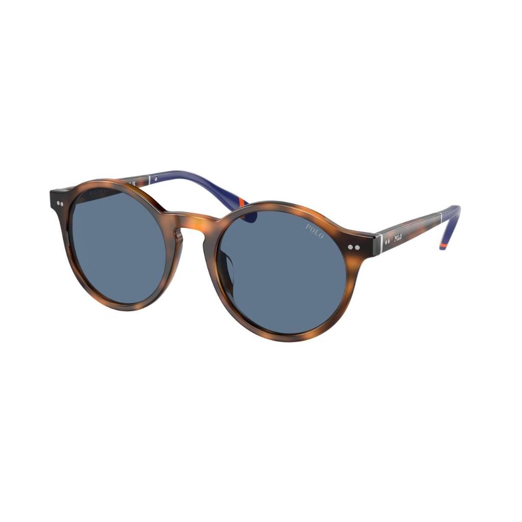 Polo Ralph Lauren Ph4204U Sunglasses - Shiny Red Havana Frame/Blue Lens