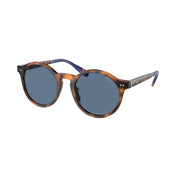 Polo Ralph Lauren Ph4204U Sunglasses - Shiny Red Havana Frame/Blue Lens
