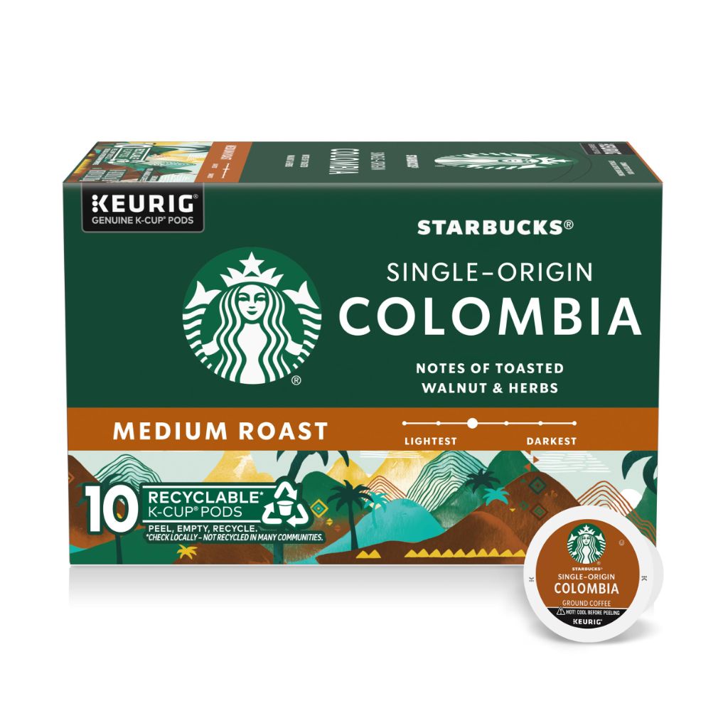 Starbucks Single-Original Colombia Keurig K-Cup Coffee Pods, 10ct.