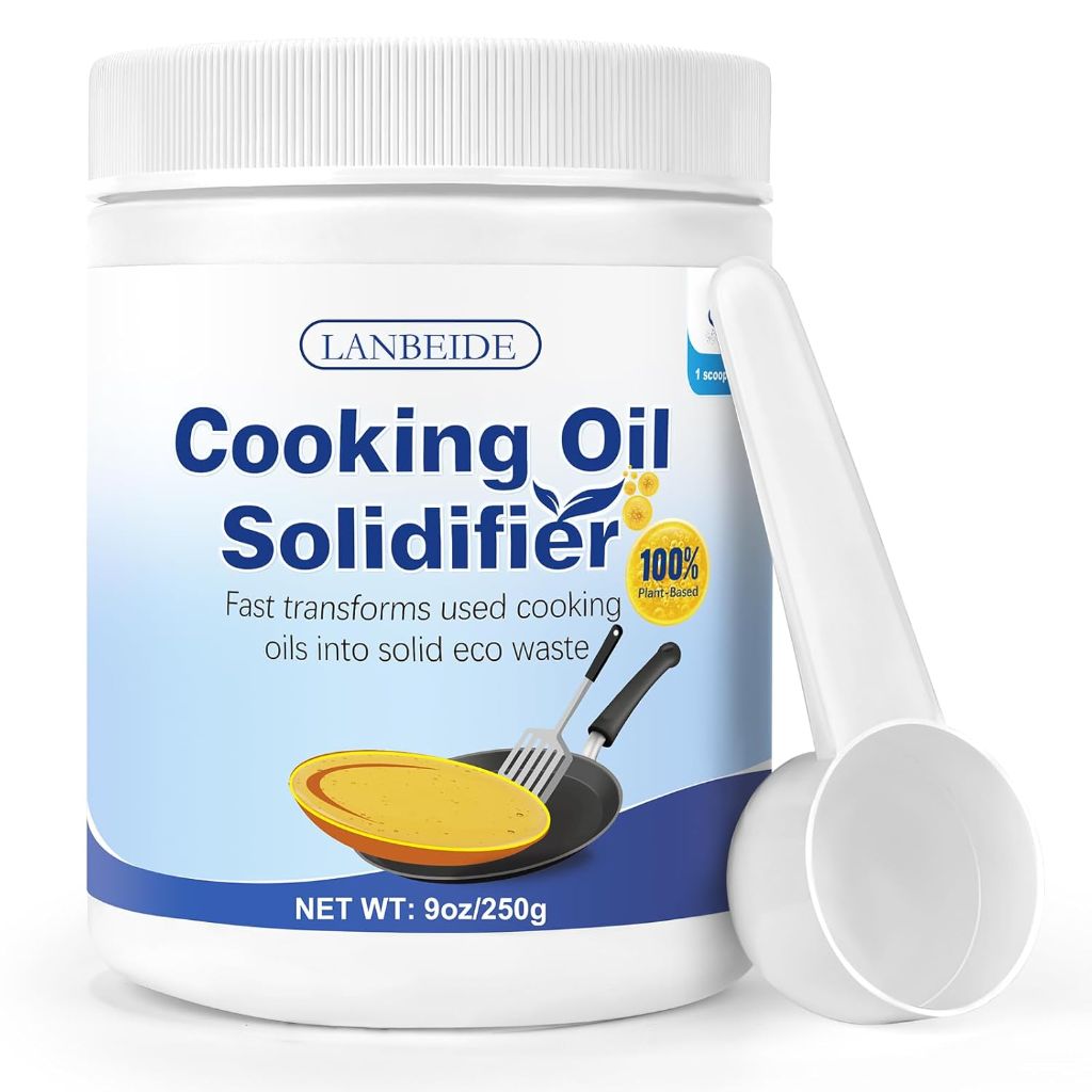 LANBEIDE Fry Cooking Oil Solidifier Powder - 9 Oz