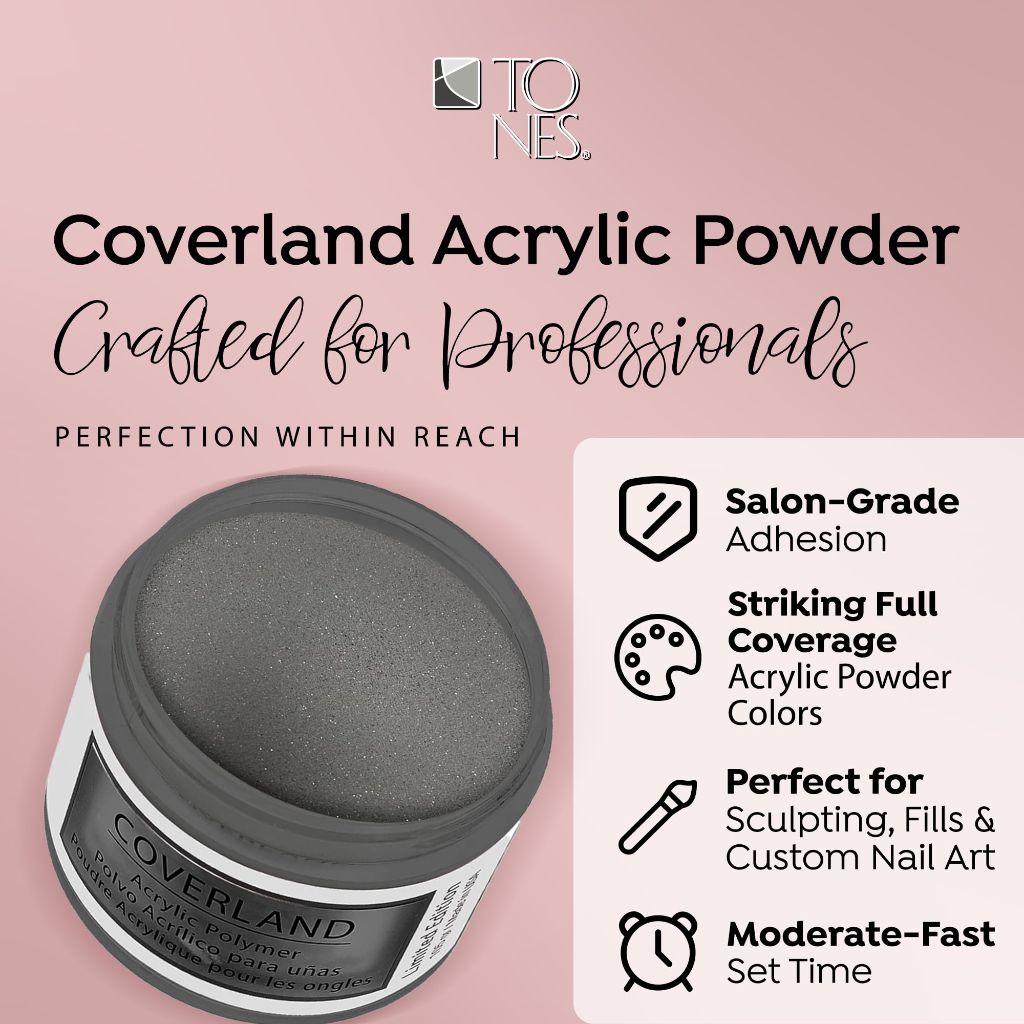 Tones Coverland Acrylic Nail Powder "Miss Independent" - (1.5 Oz)